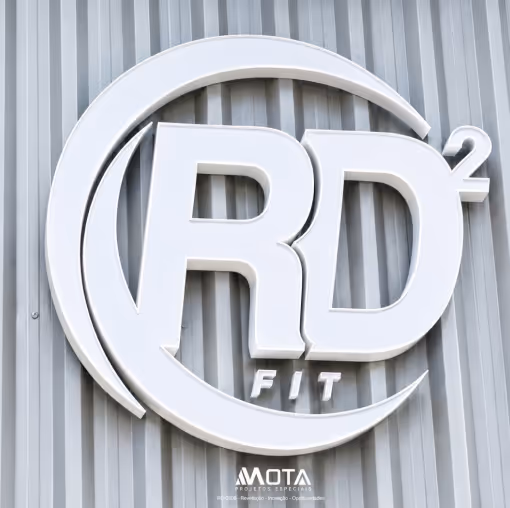 Letreiro 3D RD FIT - Mota Projetos Especiais